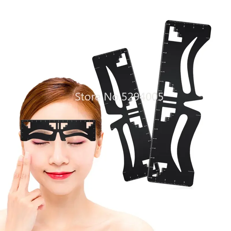 

4Type Eyebrow Measurement Ruler for Positioning Brow Permanent Makeup Eyebrow Ruler Measure Tool Tattoo Balance Measure Tool