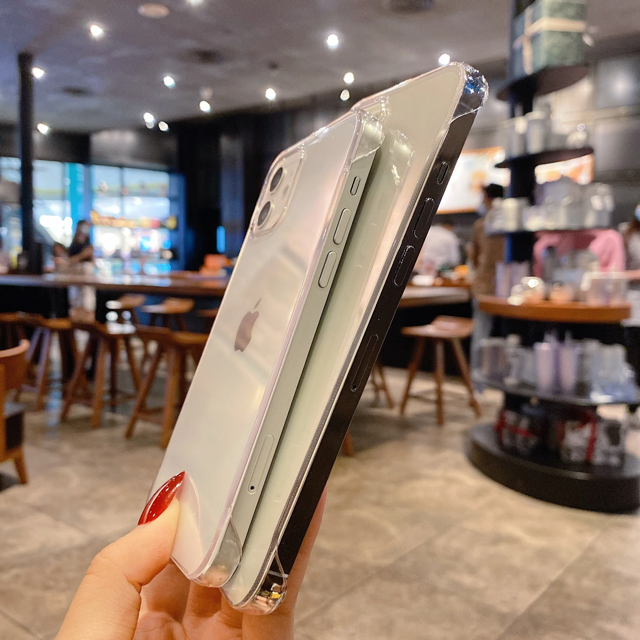 Frameless Clear Hard Plastic Ultra Thin Case For iPhone 14 13 Pro