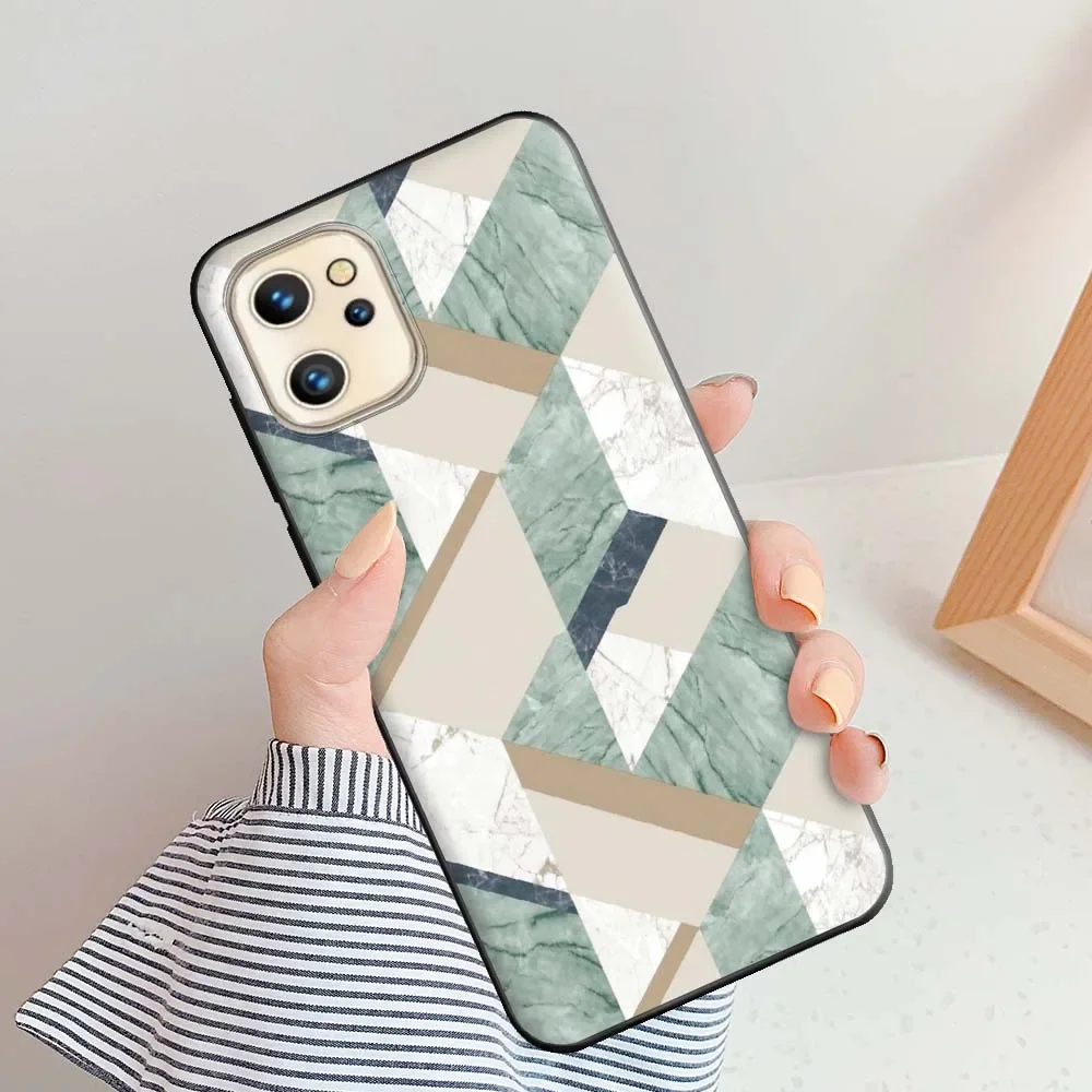 HHUAN Cover per Umidigi A13S (6.70) con Pellicola Protettiva in Vetro Temperato, Custodia Protettiva in TPU in Silicone Ultra Morbido Clear Antiurto Case per Umidigi A13S - WMA30