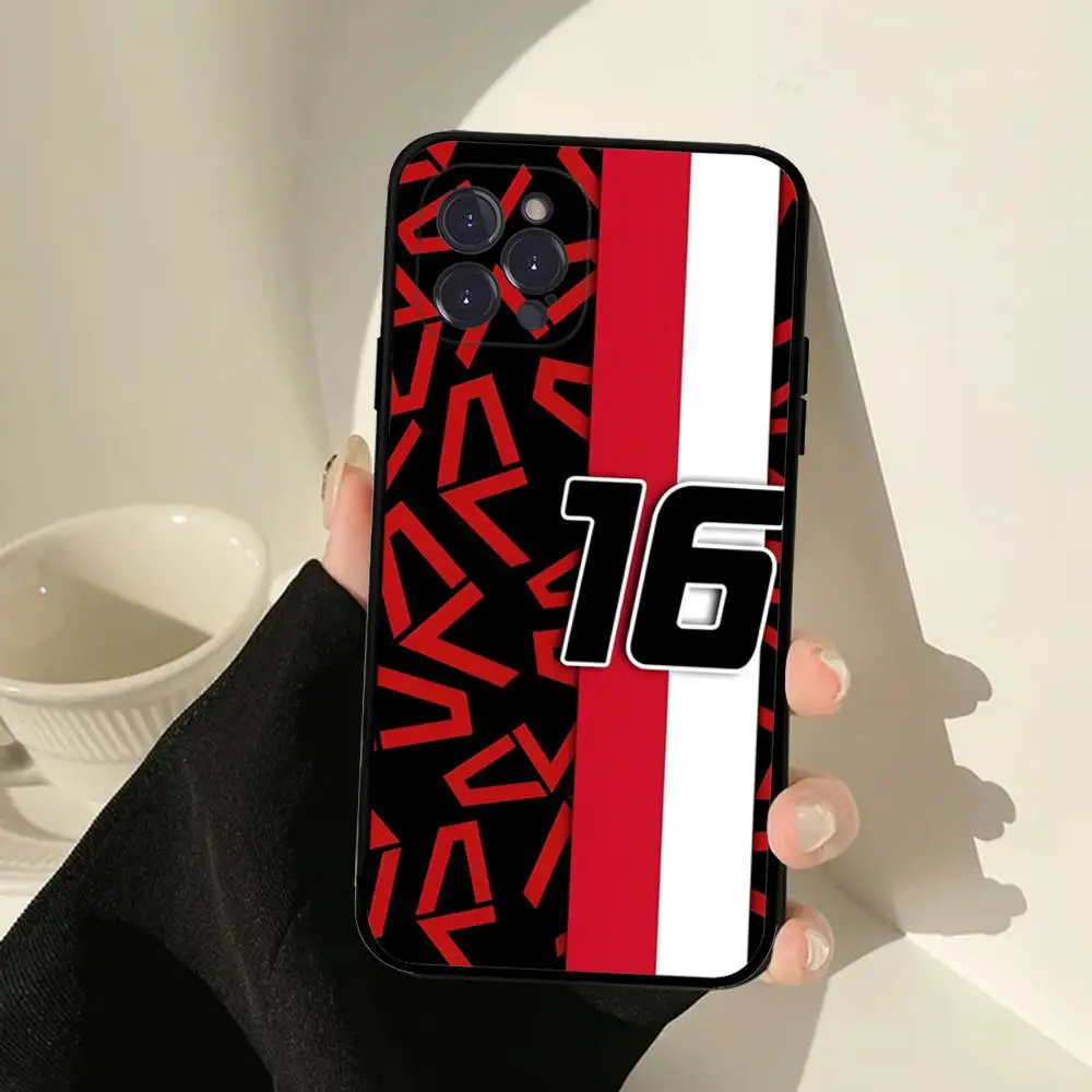 thumbnail image 1 of Funda de teléfono Charles Leclerc 16 F1 para IPhone 15 14 13 12 Mini 11 Pro XS Max X XR SE 6 7 8 Plus, funda de silicona suave, 1 of 5