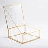 Hexagon Transparent Glass Jewelry Box Wedding Ring Box Geometric Clear Glass Jewelry Organizer Holder Tabletop Container 6