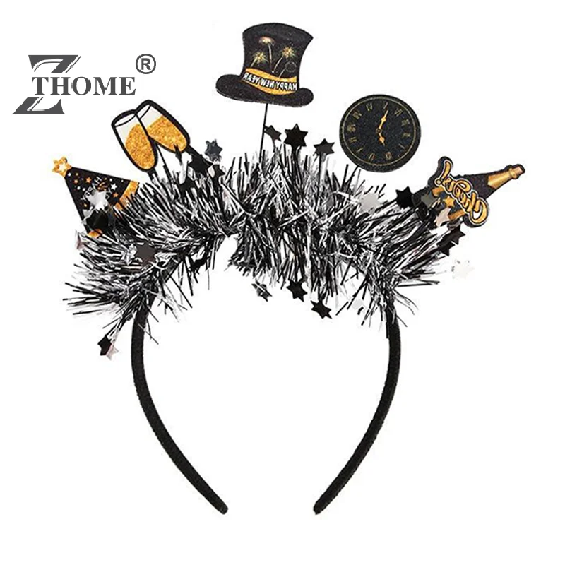 High Quality New Year's Headband Gold And Silver Color Christmas Party Accessories