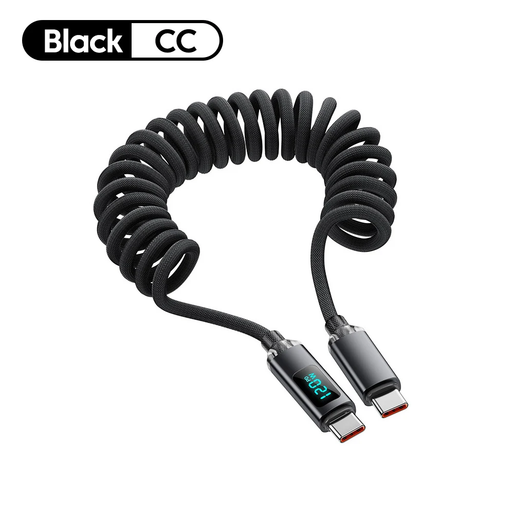 High-Power Digital Display USB-C Fast Charging Cable
