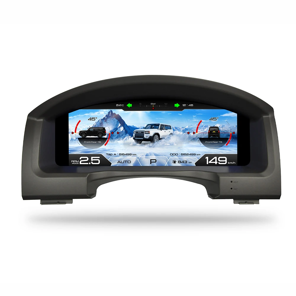 Panel de Instrumentos Digital Virtual de 12.3'' para Toyota Land Cruiser 200 LC200, Velocímetro, Pantalla LCD, Tablero de Instrumentos, ODO 3