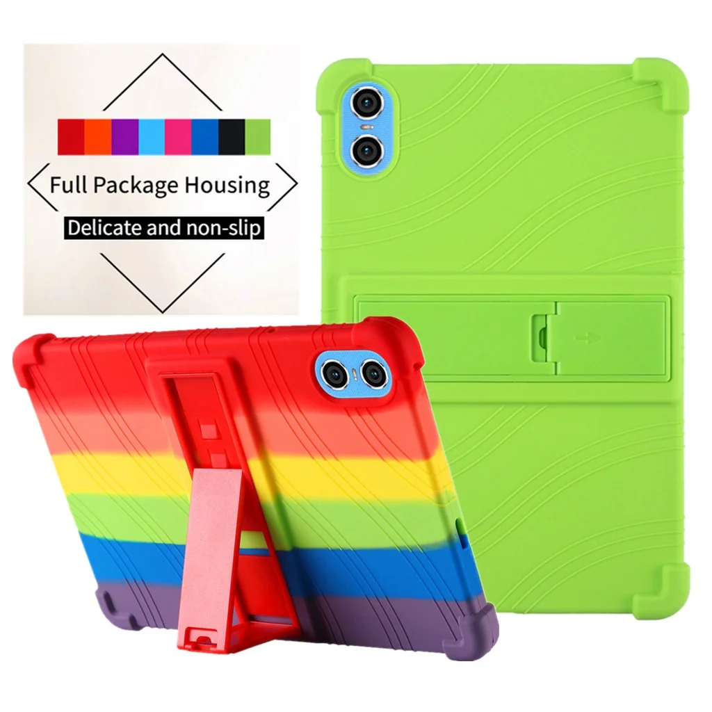 

For Teclast P26T 10.1 inch Cover Tablet Shockproof Case Soft Silicone Adjustable Stand Protective Shell