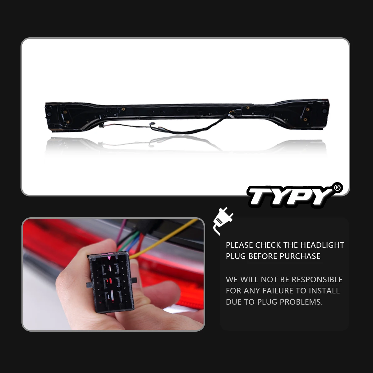 TYPY Upgrade Modified Dynamic Turn Signal Brake Taillight Assembly Car Tail Lamp For Porsche Macan Through Taillights 2014-2017 - Image 4