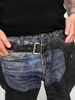 Digital Three-dimensional Printing Washed Straight Jeans Distressed Y2k Men’s Jeans 5