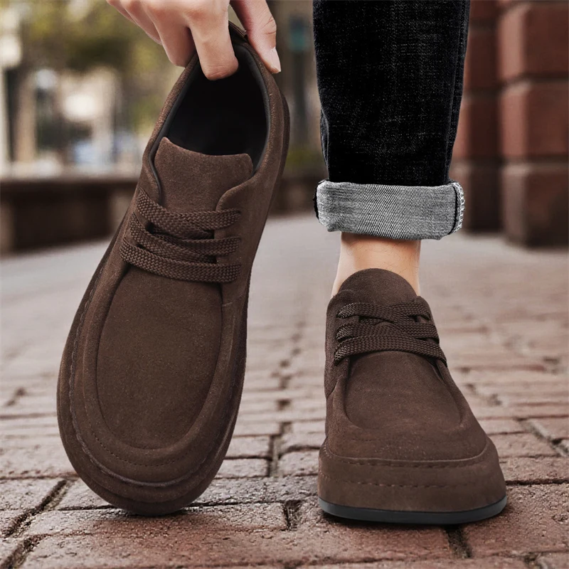 Leder Herren Freizeitschuhe Atmungsaktive Weiche Sohle Büro-Loafer Herren Designer-Schuhe Italienische Marke Mokassins Zapatos Hombre – Detail 11