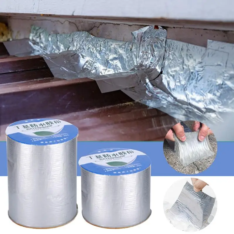 Butyl Tape Waterproof Tape Aluminum Foil Tape Sealan Tape,2inch X 5m