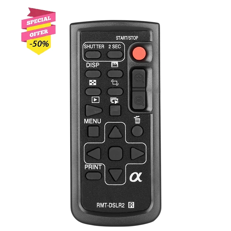 Rmt-Dslr2 Telecomando Per Videocamera Sony Handycam Nex-5 Nex-6 Nex-7 Dslr-A7 Dslr-A9 Dslr-A99 Dslr-A230 Dslr-A290 Slt-A33