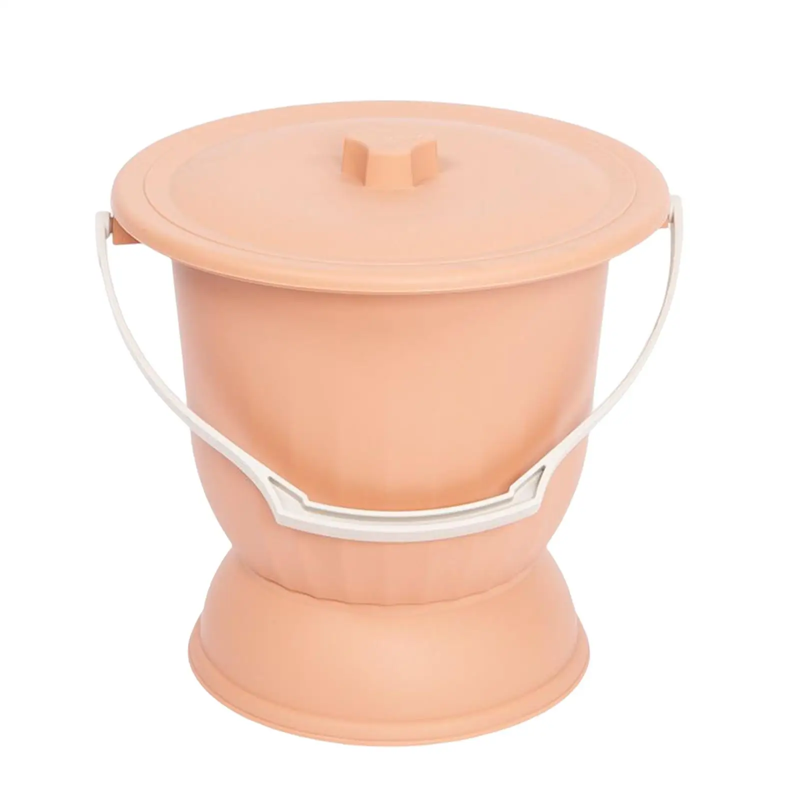 Spittoon with Lid and Handle Night Pot Urine Bucket Bottle Bedpan Portable