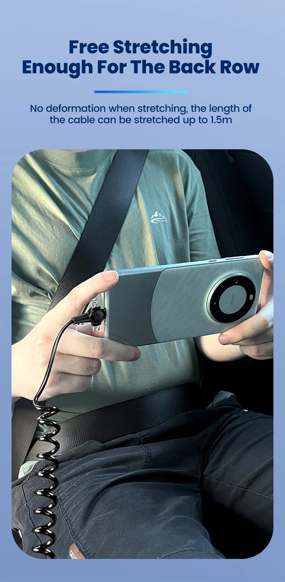 Текстура на издръжлив материал TPE на кабела