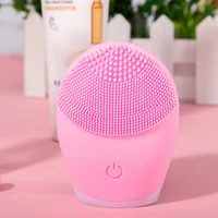 Electric Silicone Facial Cleanser Massager Skincare Massage Tool Beauty Machine Vibration Cleaning Of Pores Self Provided Batter 2