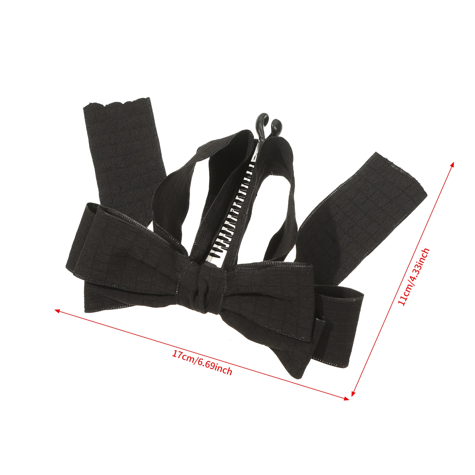 Korean Bow Ribbon Hair Clip for Women Girls Elegant Banana Gripper Ponytail Clips Twist Clip Headwear Fashion Hair Accessories