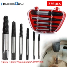 

5/6Pcs Screw Extractor tools Center Drill Bits Guide Set Damaged Bolt Remover Removal Tools Speed Easy Out Set woodworking tools