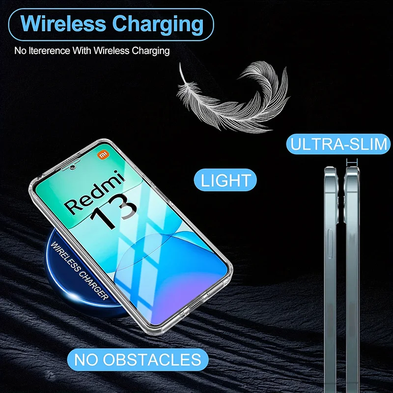 360 Full Body Shockproof Transparent Phone Case