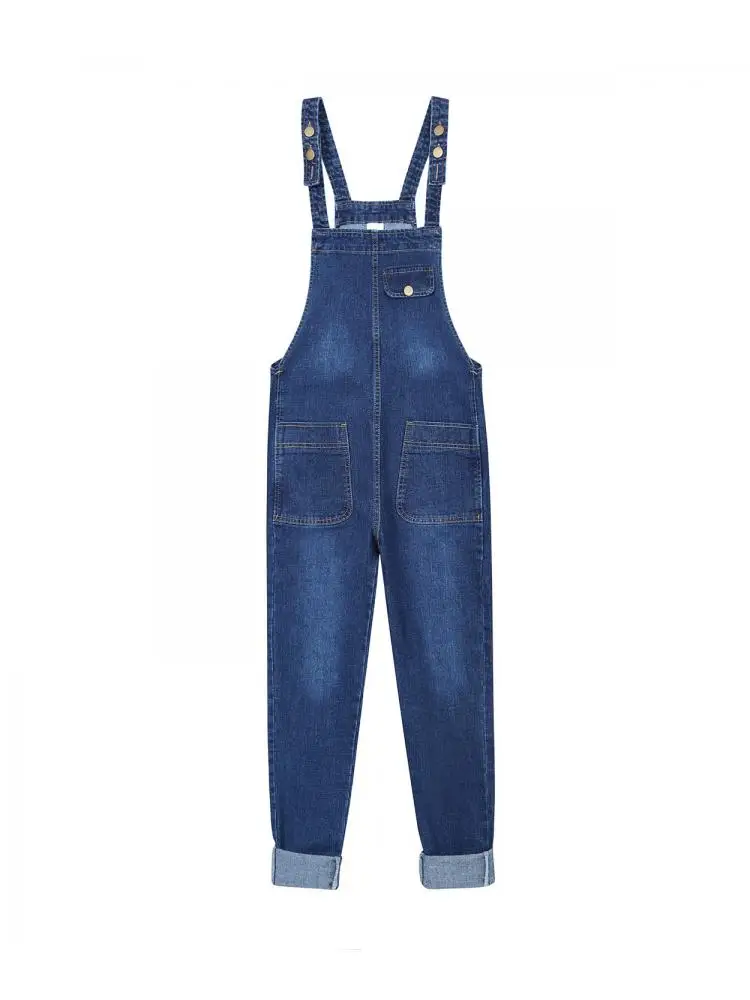 Jumpsuits Women   High waist plus size Casual Straight Ladies  Female Denim   Ankle-length Jeans Rompers  6XL 7XL 8XL images - 6