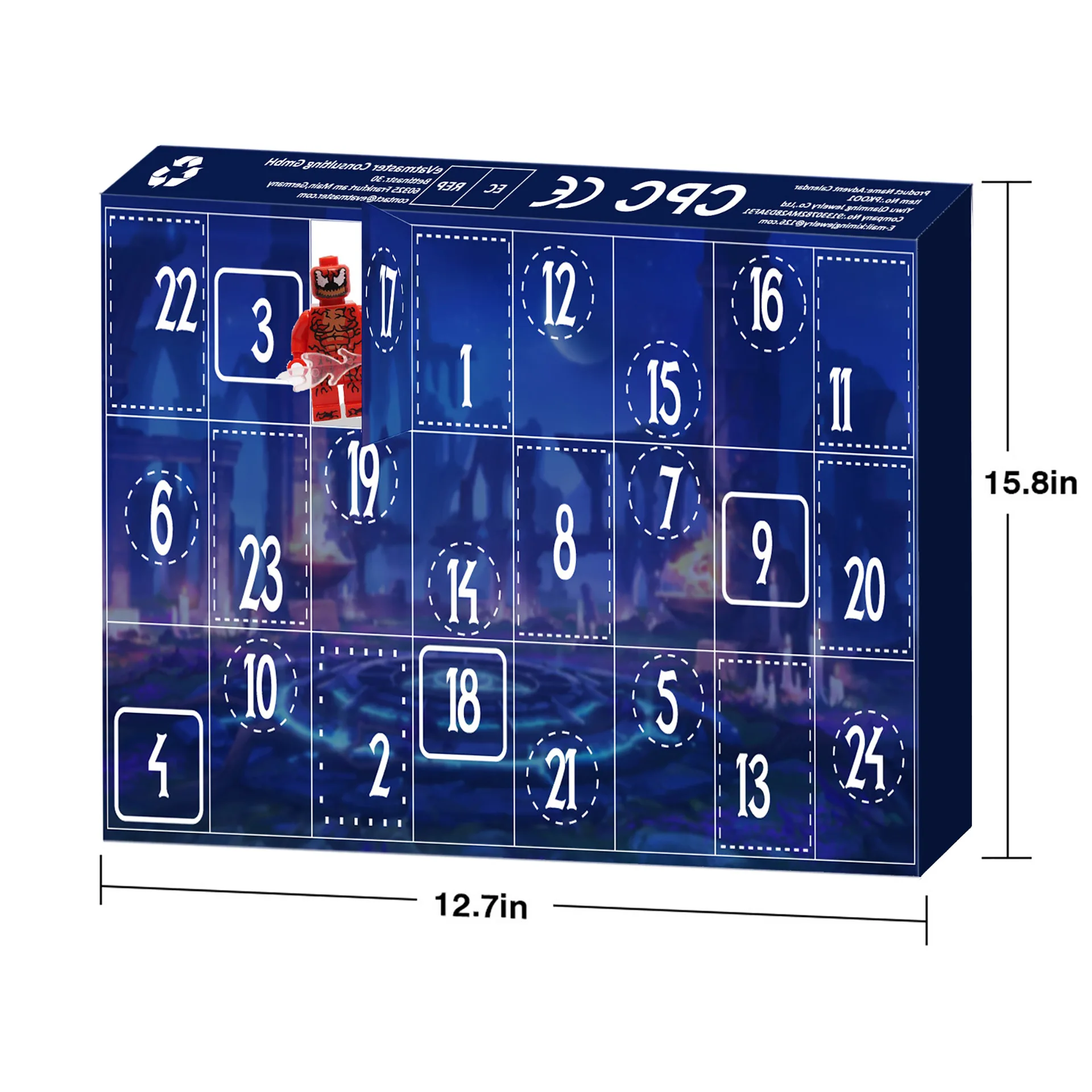 Advent Calendar Holiday Countdown Gift for Ages 5 and Up 24 Surprises for Kids Fun Miniature Christmas Figures Xmas Gift christmas countdown calendar christmas advent calendar