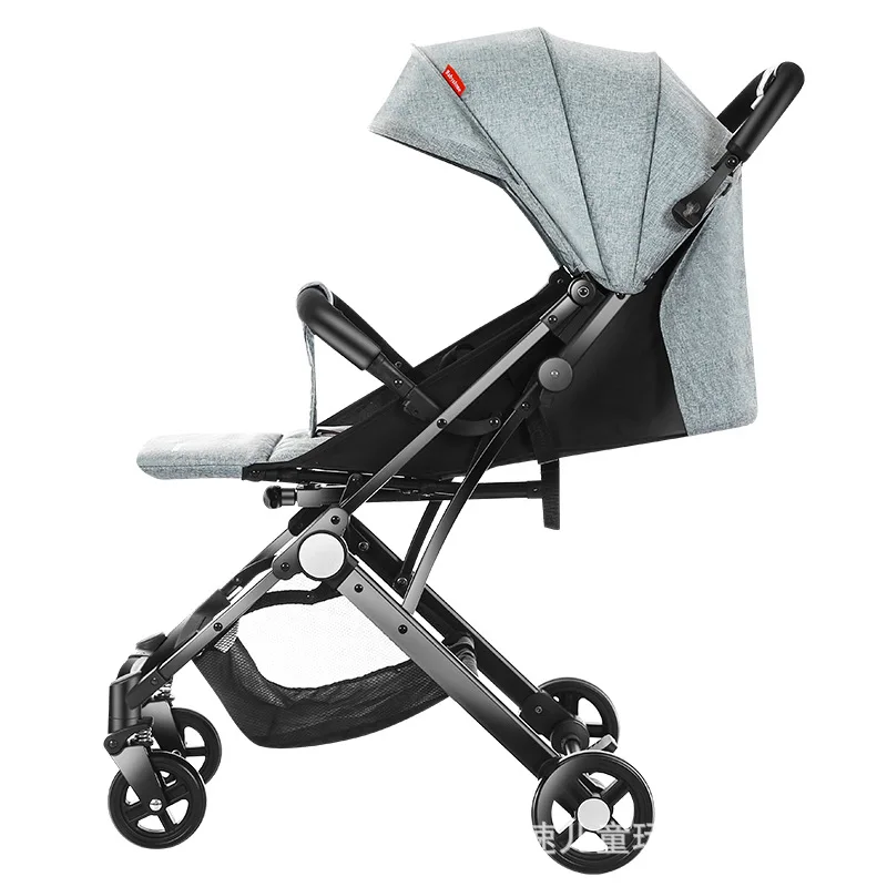 Lightweight Travel Pram four-wheel stroller Portable newborn baby foldable shock-absorbing umbrella stroller Baby Carriage 5