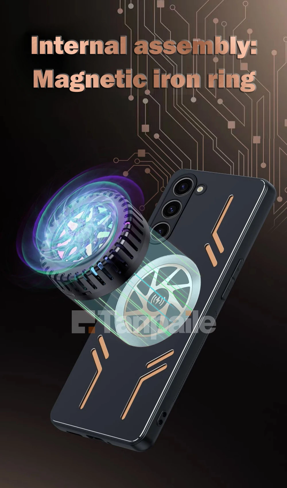 Magsafe Wireless Charge Cooling Case For Samsung S24 S23 S22 S21 + Plus Ultra Shockproof Copper Metal Heat Dissipation Cover