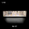 1/43 Parking Scene Model Small Storage Box Alloy Car Mold Collection Photo Display Case 6