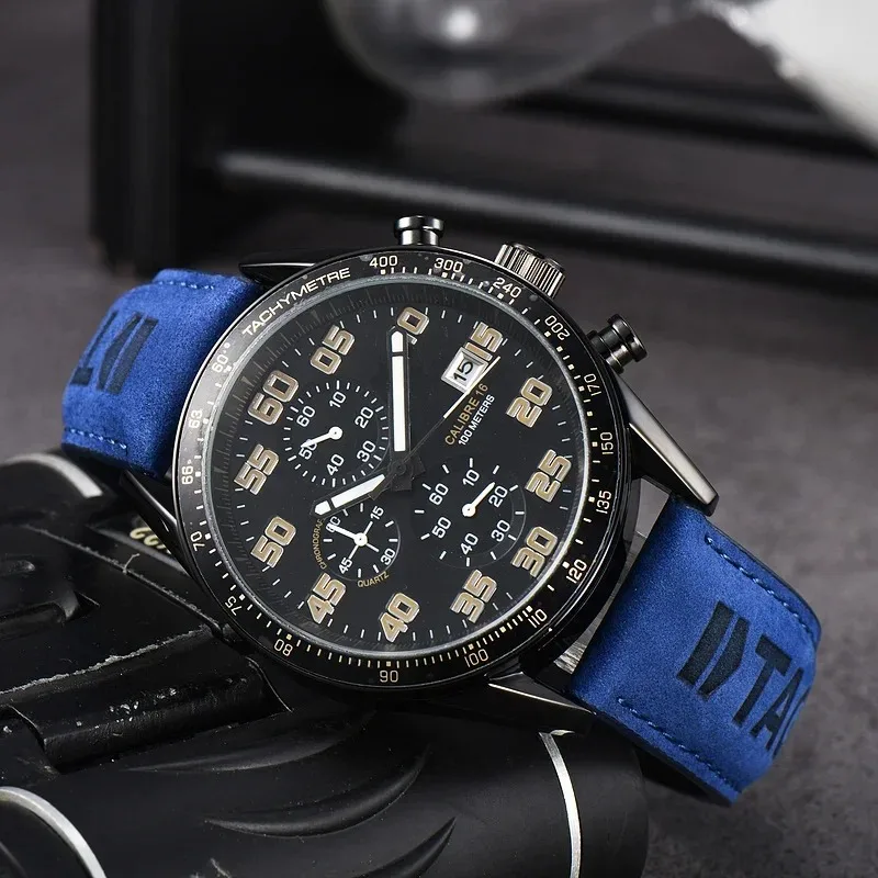 2024 New Arrival Luxury Wrist Watches For Mem Quartz Movement Leather Strap Daily Waterproof Fashion Male AAA Clock Freeshipping