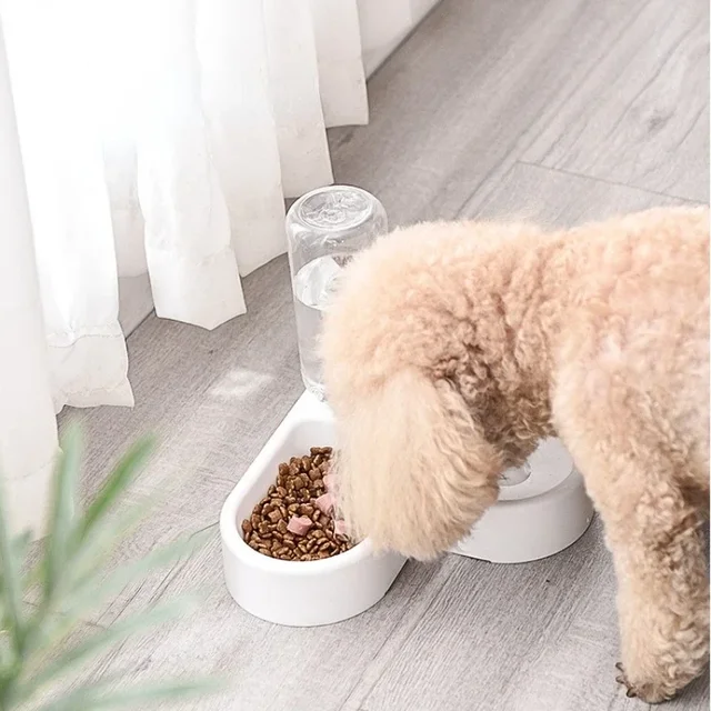 Dog Bowl Pet Automatic Feeder Dog Cat Drinking Bowl Feeding Dispenser Pet Supplies 2