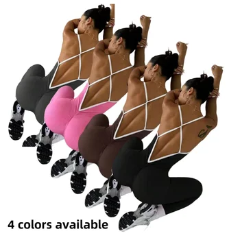 Women’s Seamless V-Waist Jumpsuit 1