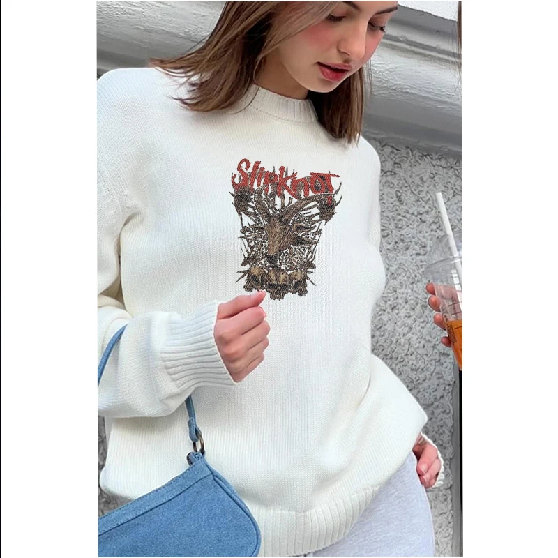New printed men's and women's casual sweater Europe and the United States fashion street knitting sweater