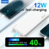 Eaget Power Bank 10000mAh with 12W Fast Charging Powerbank Portable Battery Charger For iPhone 15 14 13 12 Pro Max Xiaomi 6