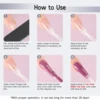 2pcs 7ml No Wipe Glossy and Matte Top Coat, Long Lasting Soak Off Nail Gel Varnish for Home Salon Manicure Beginner Use 6