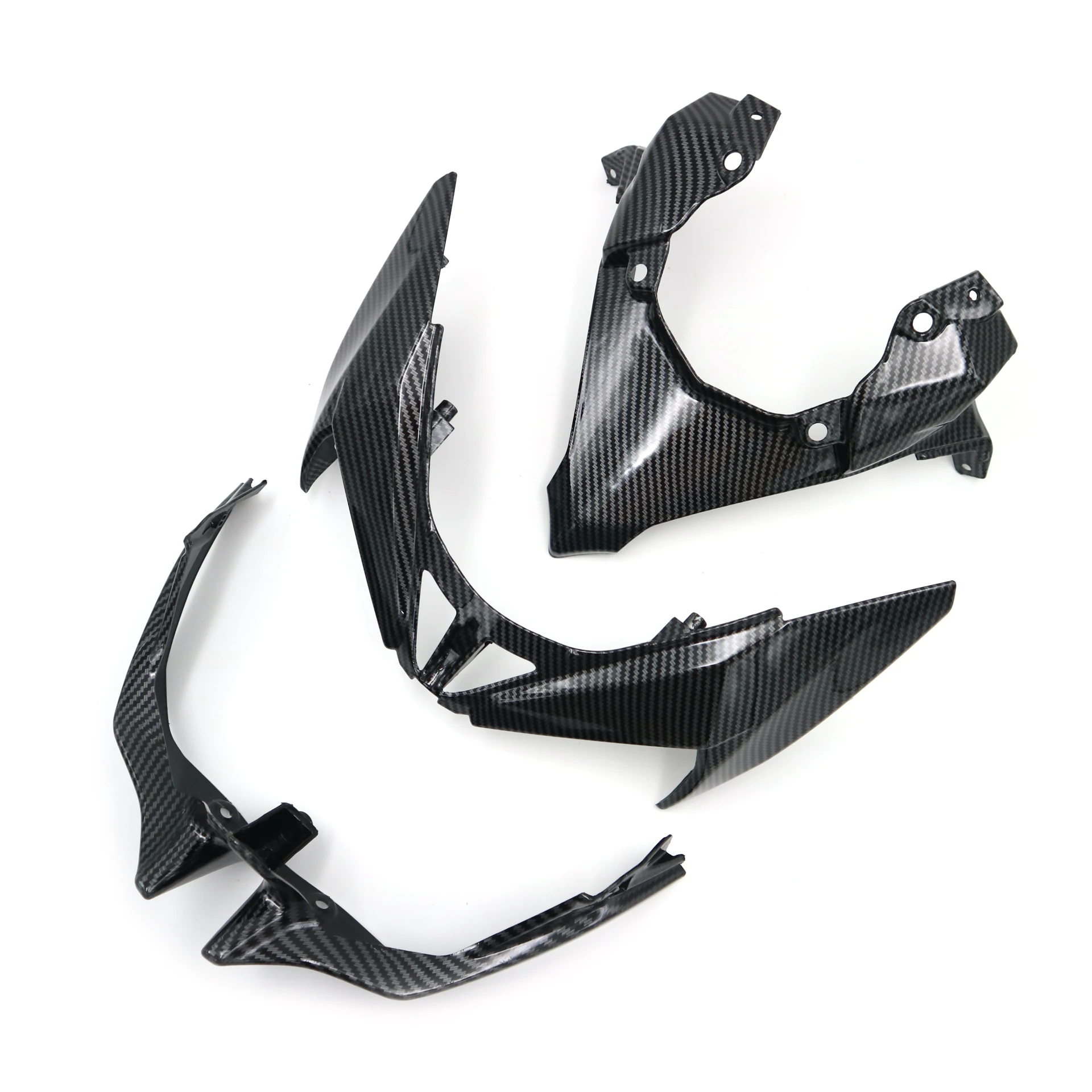 카와사키 Z 650 Z650 2021 2022 2023 2024 헤드라이트 쉐이드 커버 프론트 페이스 쉘 오토바이 프론트 노즈 헤드라이트 페어링 세트