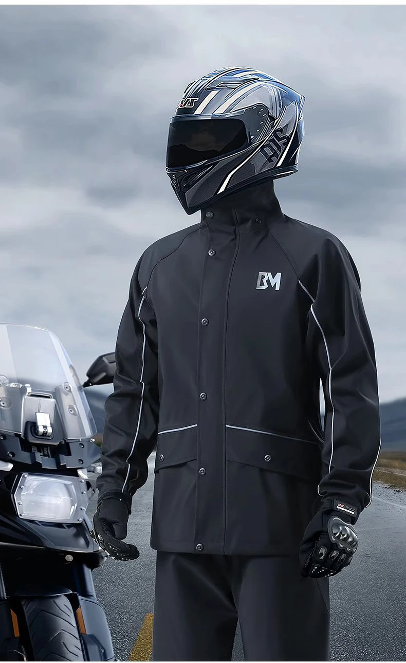 Raincoat suit for men's motorcycle riding suit riders wear a split body raincoat
