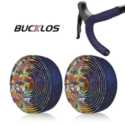 BUCKLOS Soft Silicone Anti - Slip Bicycle Handlebar Tape (Silica - AURORA - COLOR)