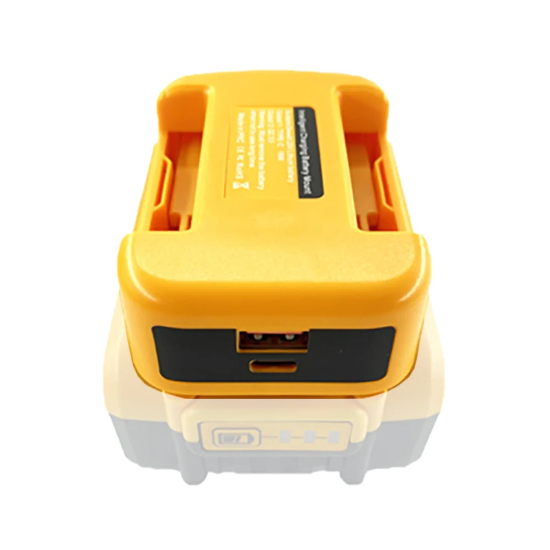 USB Type C Power Adapter Bank for DeWalt 18V for XL 20V Lithium Battery Case Laptop Mobile Phone Charging Converter Belt buckle power adapter silicone case
