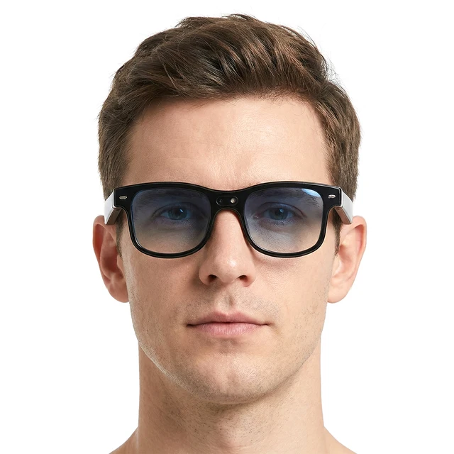 Smart Glasses Real-Time 160+ Language Translation 8MP HD Camera Glasses with Color-Change Len for Men Women Driving