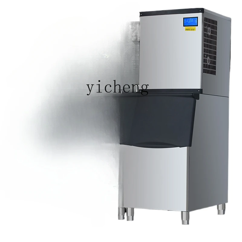 XL ice machine commercial large milk tea shop automatic ice cube making machine square