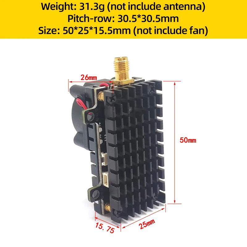 NORRange 5.8G 2W FPV VTX Long Range 48CH pour Drone