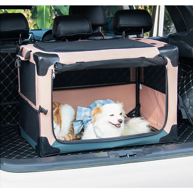 Dog Carrier Bag Portable Cat Cage Kennel Bed Collapsible Pet Car Travel  Crates for Puppies Kitten Medium Cats Dogs Small Animals - AliExpress