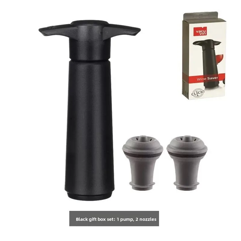 Vacu Vin Wine Bottle Stopper Vacuum Sed Preservation Home Use Wine Air Pump Set Plastic Material Wine Drinking Utensils