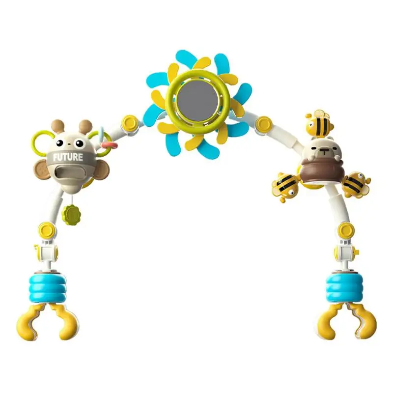 

Stroller Toy Bar Play Arch Rattle Pacifier Toy Various Colors To Stimulate Baby's Vision And Improve Cognition For Child Toddler