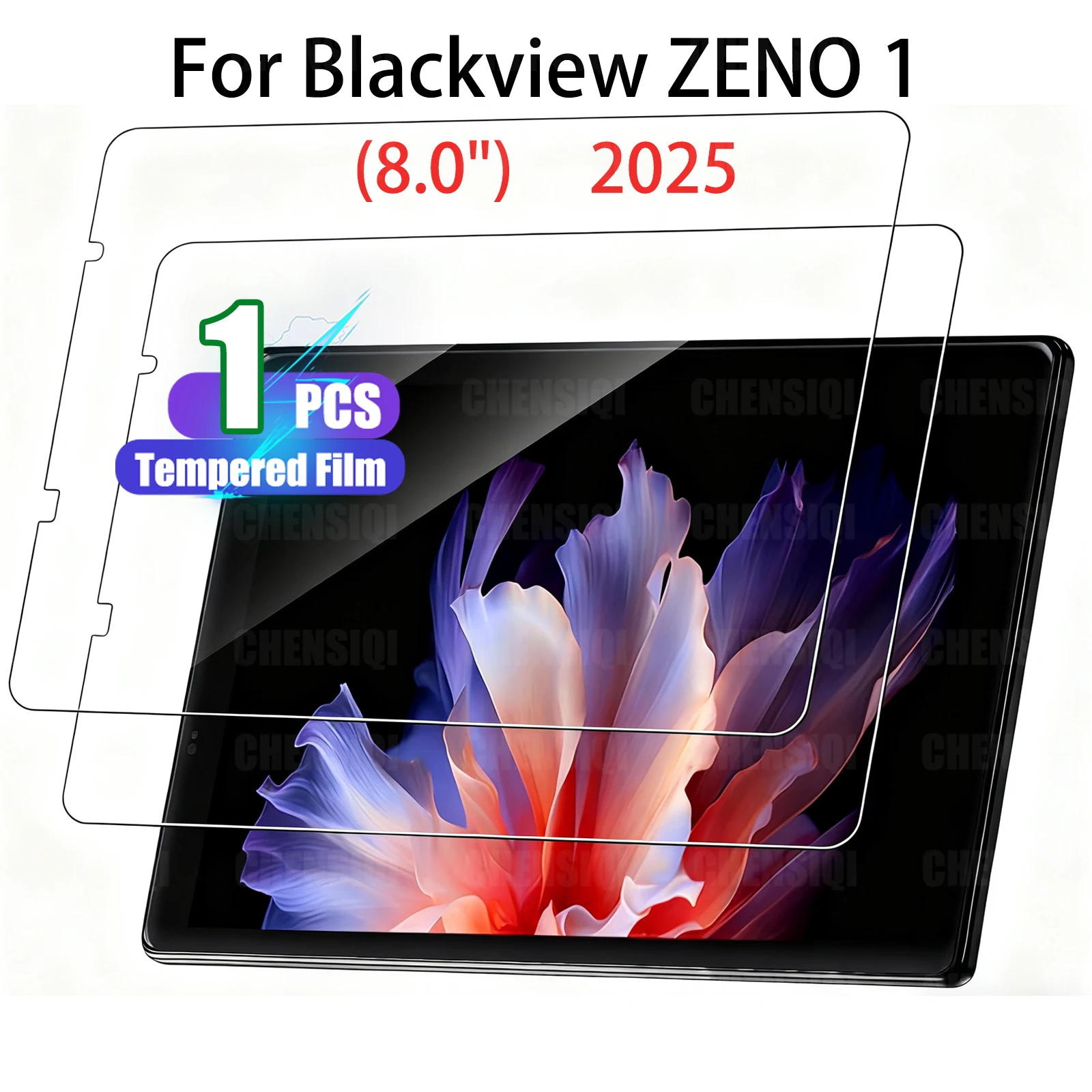 Premium 8.0 HD Tempered Glass Screen Protector - 9H Hardness, Anti-Scratch, Anti-Fingerprint