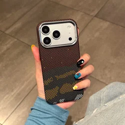 Luxury Carbon Fiber Magnetic Phone Case with Kevlar and Metal Frame - iPhone 12 Pro Max (F7)