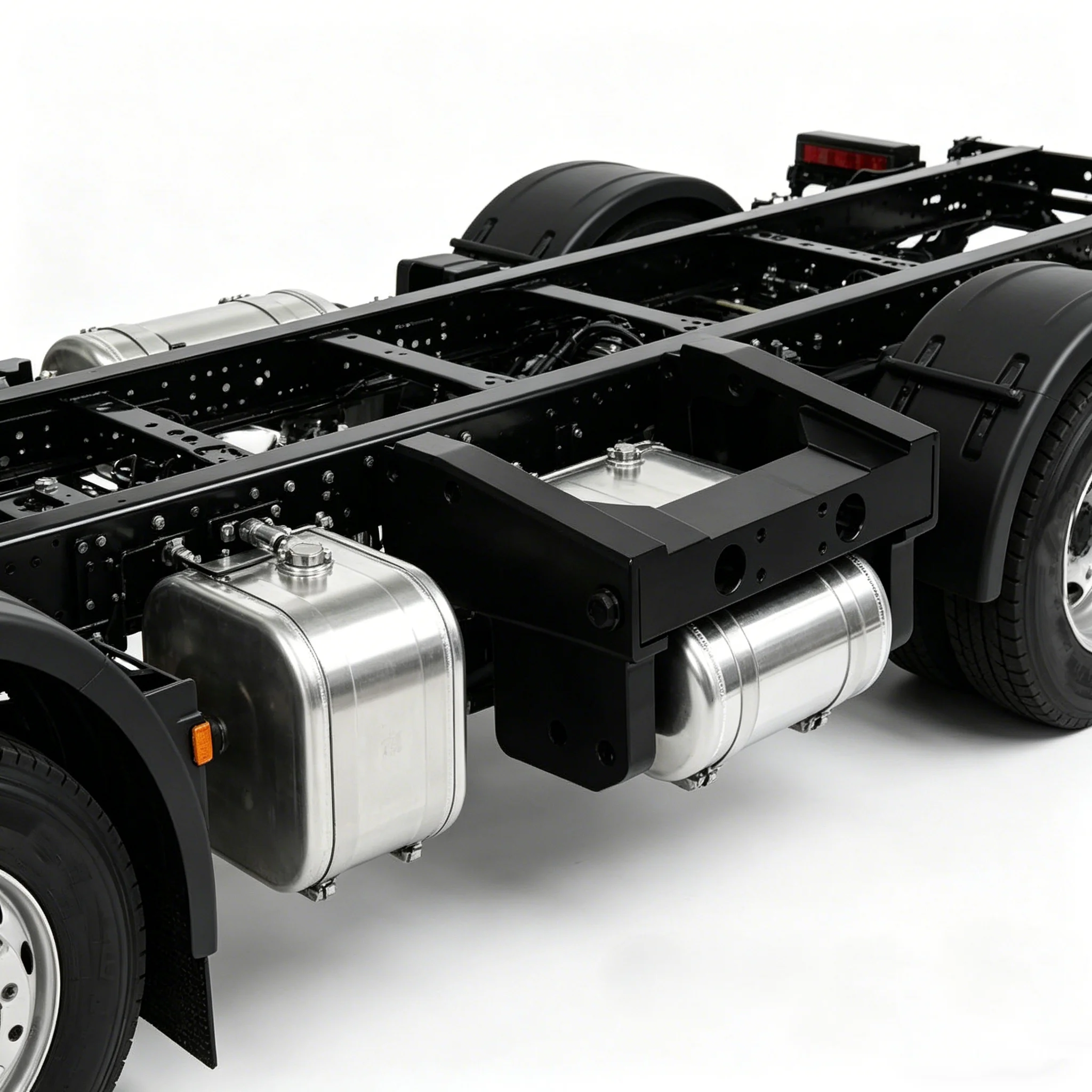 RC 1/14 Metall-Hecklufttank für TAMIYA LESU Traktor-LKW für SCANIA MAN VOLVO DIY Modell-LKW Verbesserte Teile Zubehör