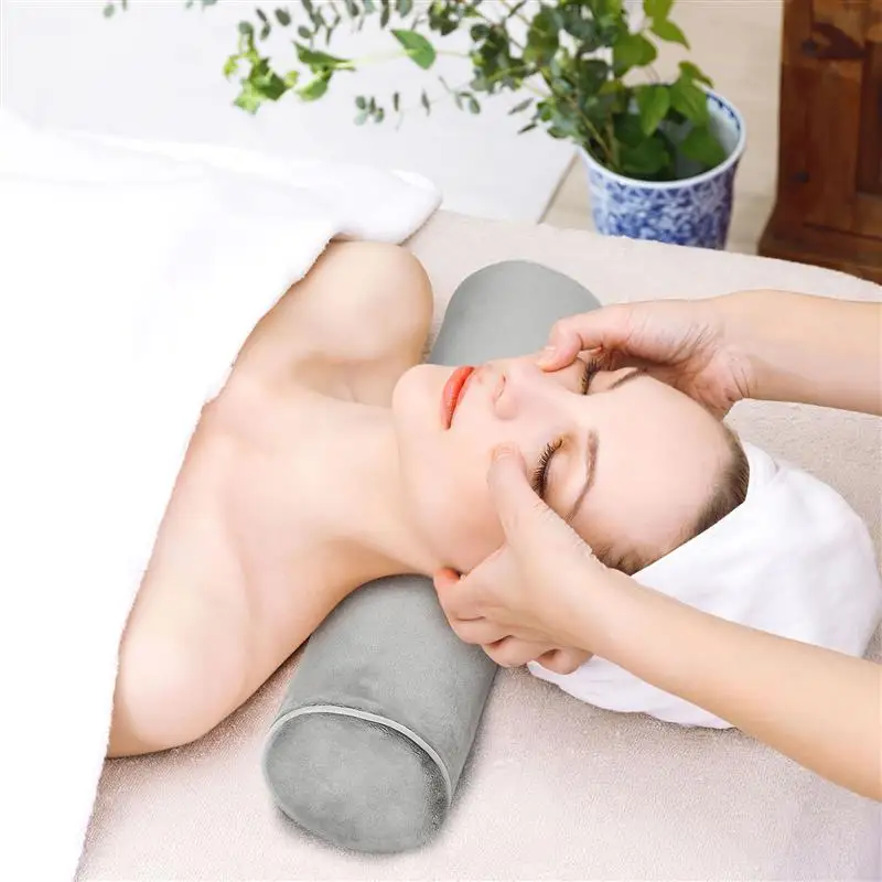 NEW Memory Cotton Cylindrical Cervical Neck Roll Pillow Sleeping Round Pillow Adult Neck For Men And Women 3