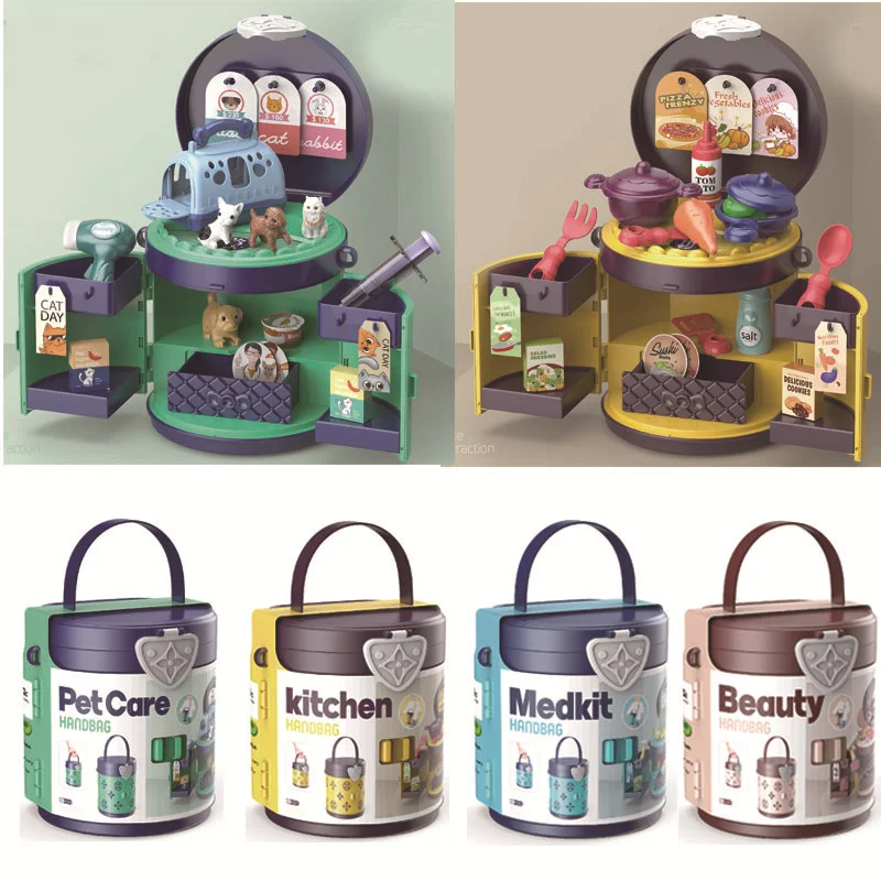 

Children DIY Makeup Children Toy Simulation Dressing Supermarket Medical Equipment Cosmetics Makeup Educational Toys Set