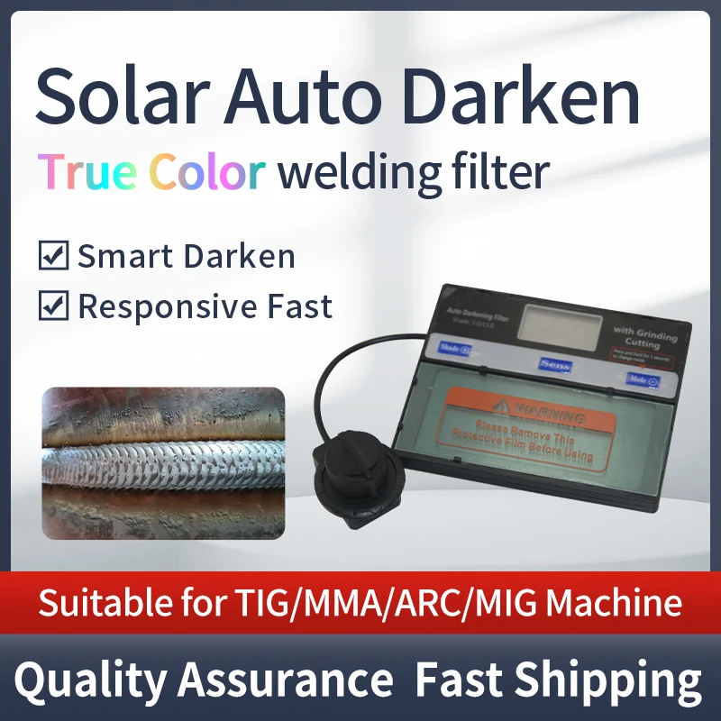 Samrt Solar LI battery Automatic Darkening  MIG MMA MAG Electric True color Welding Mask/Helmets/Welder Cap for Welding Machine