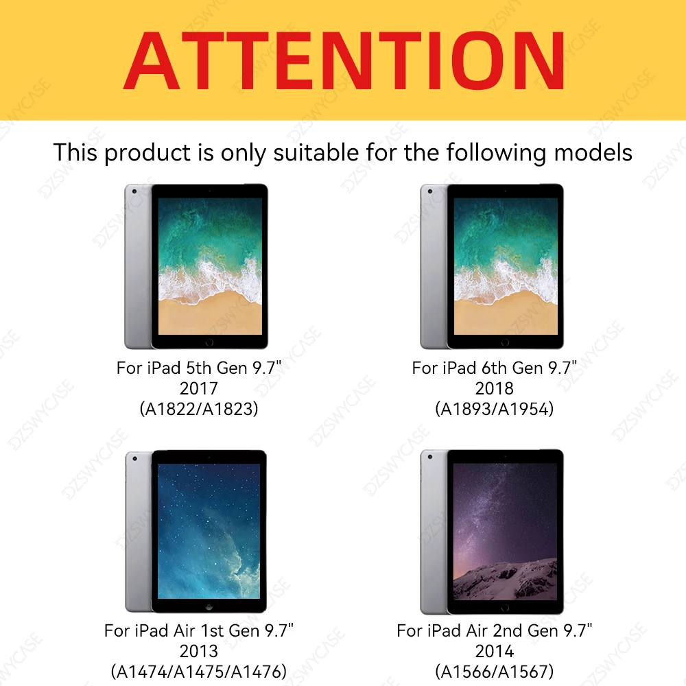 Universal 9.7-Inch Tablet Case with Trifold Stand, Translucent Back, and Auto Sleep/Wake Function