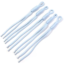Set of 5 Colorful Nylon Woven Rope Straps for Jewelry and Keychain Accessories (Light blue)