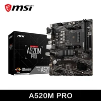 MSI AMD A520M PRO Motherboard Support Ryzen CPU R3 R5 R7 5000 & 3000 Series Mainboard AM4 M.2 NVME Dual Channel DDR4 Full New 1